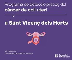 Sant Vicenç dels Horts pone en marcha el cribado del cáncer de cuello uterino con pruebas en casa