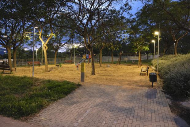 Nuevo alumbrado en el parque de la Fontsanta