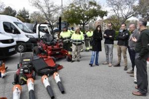 Vehículos ECO para el cuidado de los espacios verdes en Sant Vicenç dels Horts