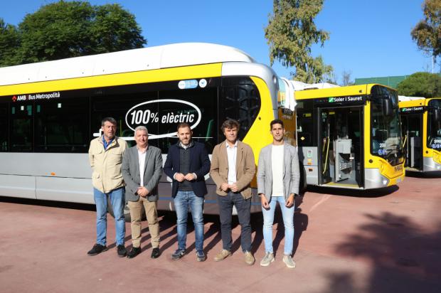 Seis autobuses eléctricos y uno híbrido se incorporan al servicio de transporte metropolitano en el Baix Llobregat