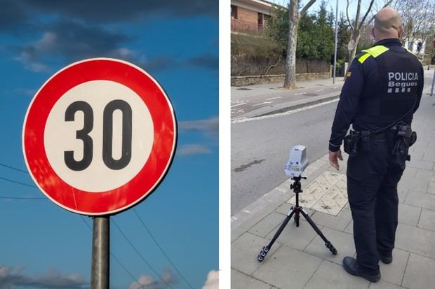 La Policía Local de Begues inicia una campaña de controles de velocidad en el municipio