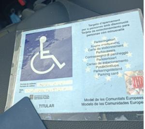 Tarjeta y discaplazidad