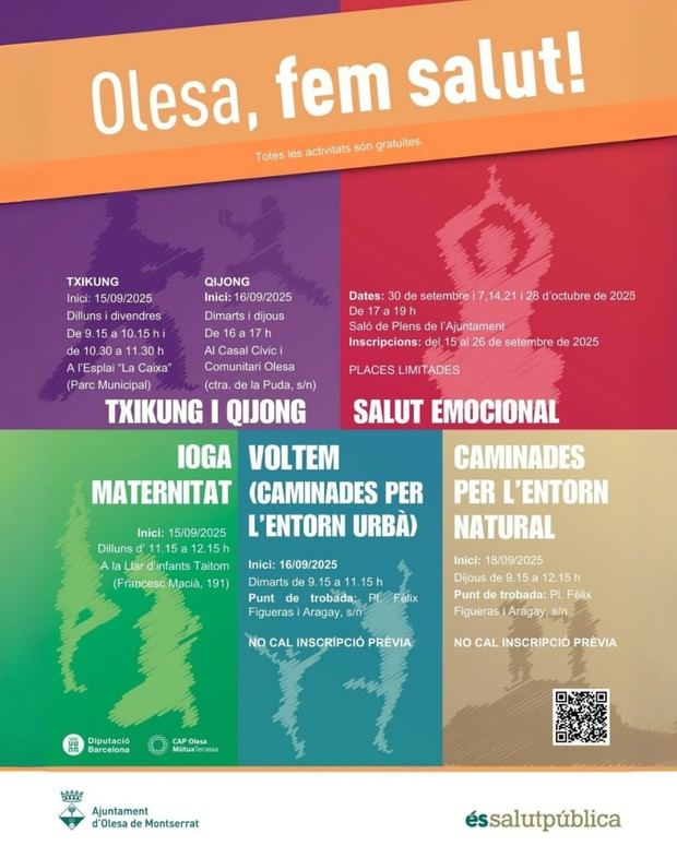 Olesa de Montserrat lanza una nueva edición del programa 'Olesa, fem salut!'