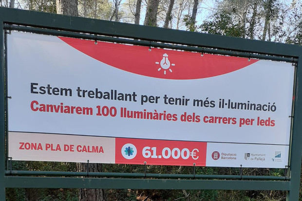 La zona del Pla de Calma de Pallejà renueva su iluminación y mejora la seguridad