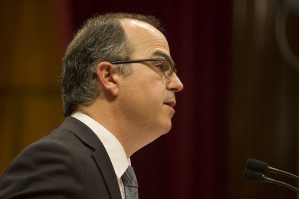 Jordi Turull, durante la sesión de investidura fallida en el Parlament de Catalunya