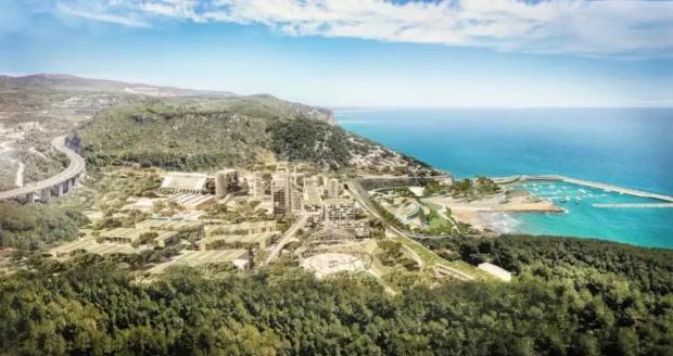Simulación del Hub tecnológico en el parque natural del Garraf