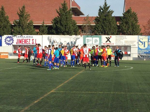 Final del partido entre la UD Viladecans y el FC Andorra.