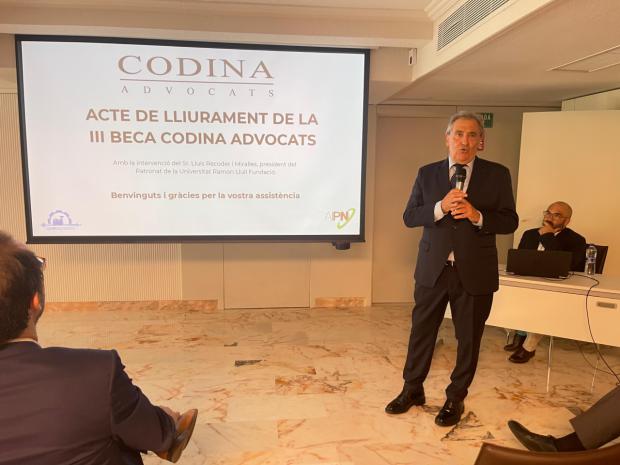 El fundador del despacho Codina Advocats, Jordi Codina.