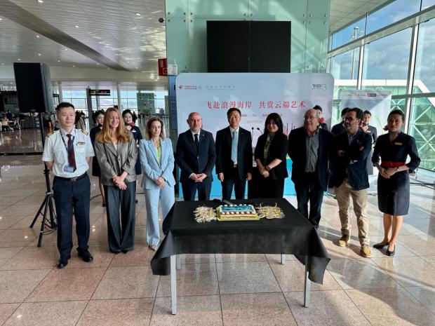China Eastern inaugura la ruta directa Shanghái–Barcelona con cuatro frecuencias semanales