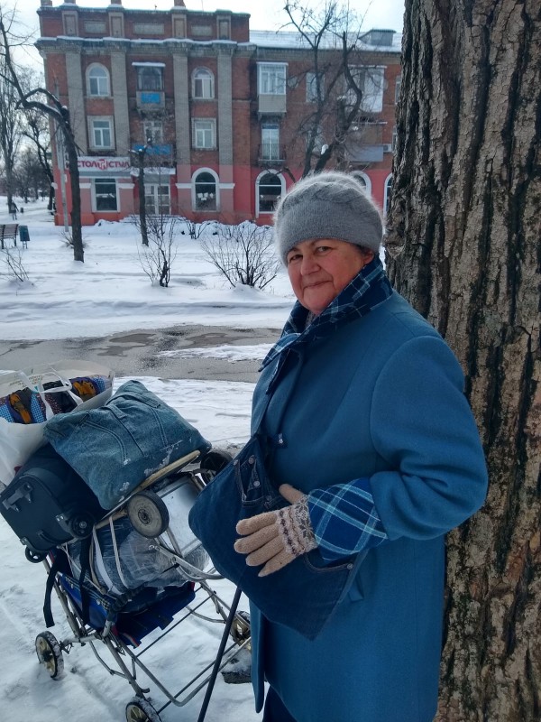 Ludmila Troshina huyendo con lo puesto de Severodnezk