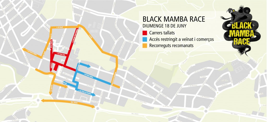 Recorrido de la BLACK MAMBA RACE