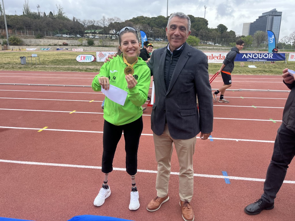 Sara Andrés, ganadora de los 100 metros lisos