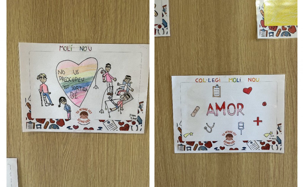 Dibujos elaborados por niños de 3.º de Primaria de la escuela Molí Nou de Sant Boi para el proyecto