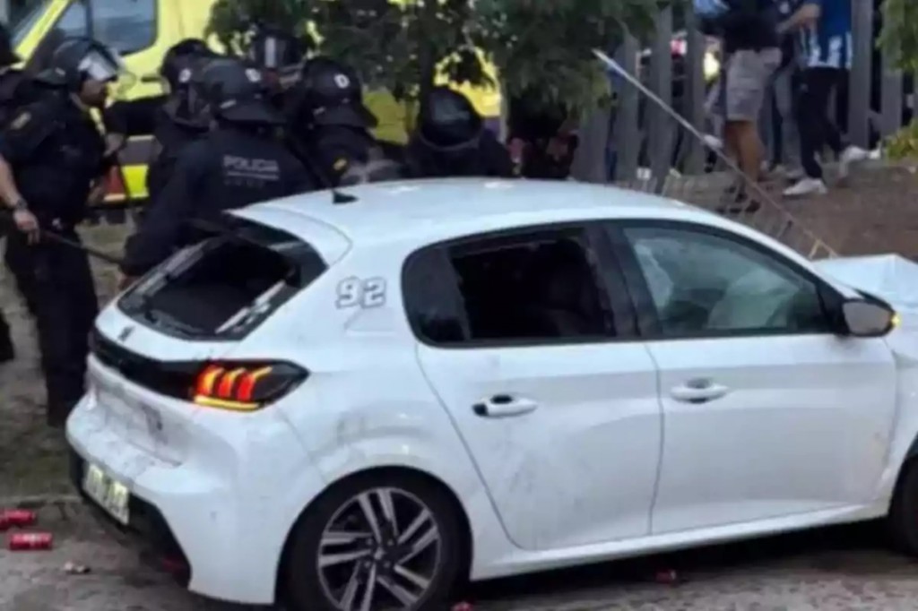 El coche implicado en el atropello