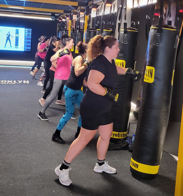 Una clase en el Brooklyn Fitboxing de Sant Boi