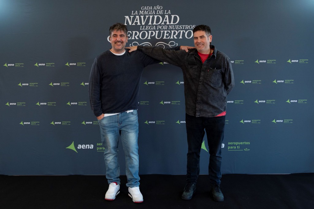 David y José Muñoz, en el photocall