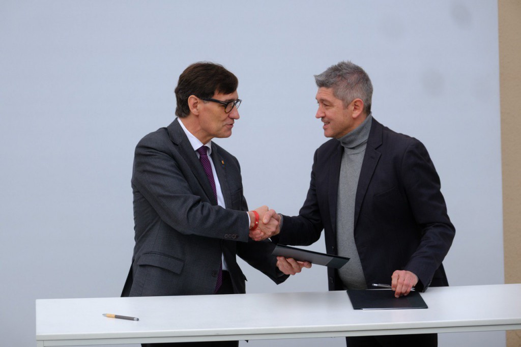 Salvador Illa (izquierda) y David Quirós