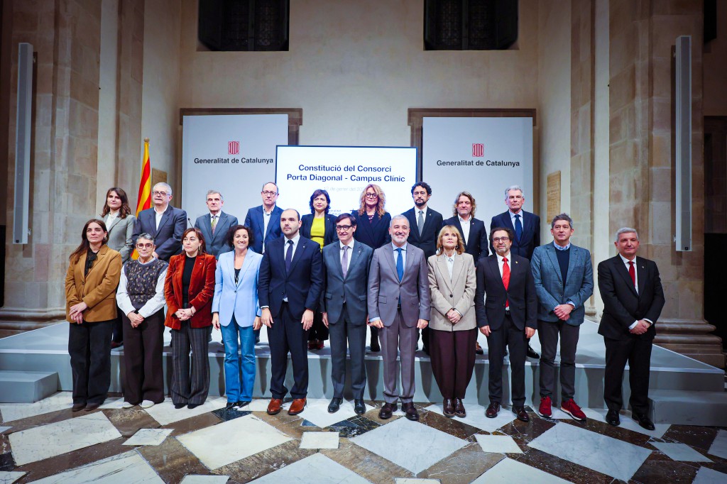 Las personalidades que integran el Consorci Porta Diagonal- Campus Clínic