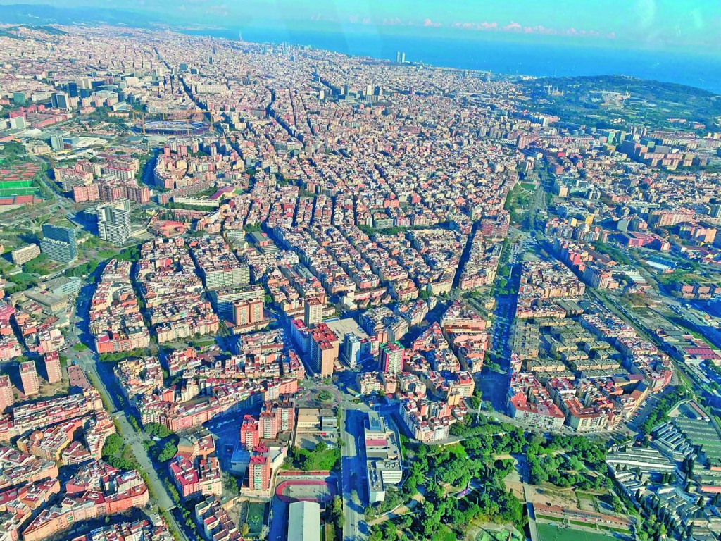 Vista aérea del Samontà de L'Hospitalet