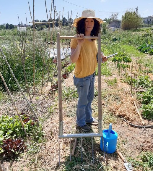 Yannet Interian en el Parc Agrari, en Sant Boi